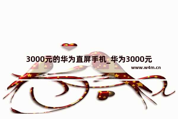 3000元的华为直屏手机_华为3000元左右女性用哪款性价比高