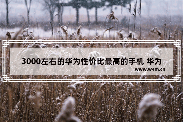 3000左右的华为性价比最高的手机 华为手机三千以内手机推荐