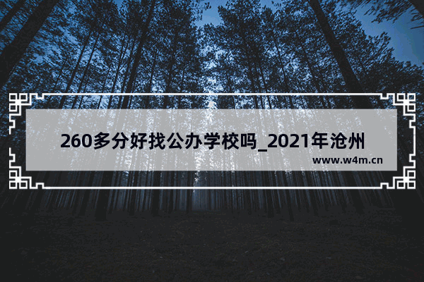 260多分好找公办学校吗_2021年沧州中考学校的录取分数线