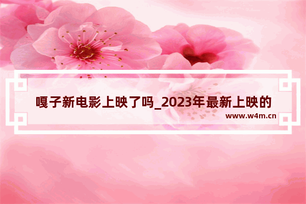 嘎子新电影上映了吗_2023年最新上映的儿童动画电影