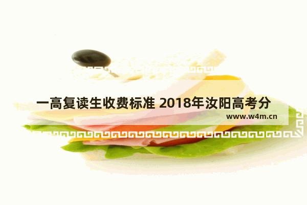 一高复读生收费标准 2018年汝阳高考分数线