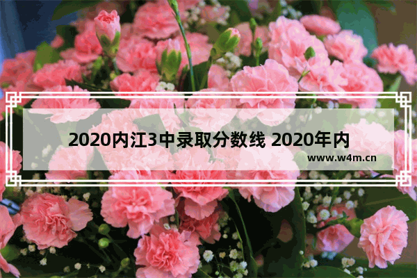 2020内江3中录取分数线 2020年内江高考分数线