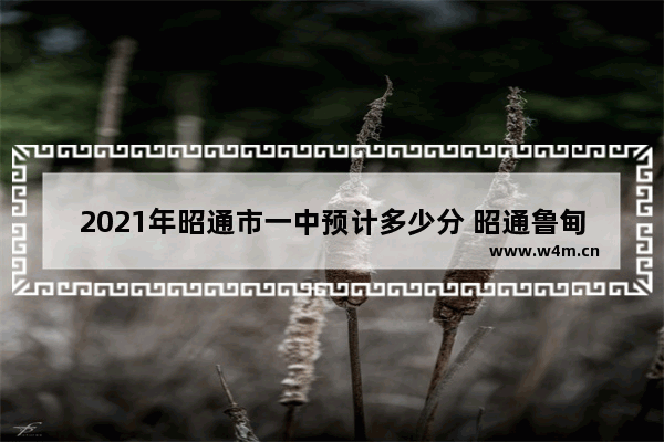 2021年昭通市一中预计多少分 昭通鲁甸高考分数线是多少