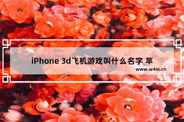 iPhone 3d飞机游戏叫什么名字 苹果手机3d游戏推荐