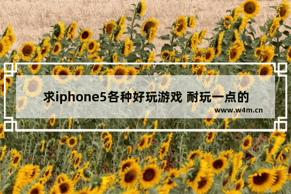 求iphone5各种好玩游戏 耐玩一点的_苹果十大耐玩单机游戏有哪些?求推荐