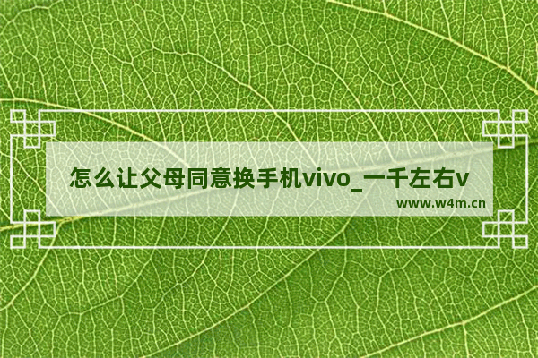 怎么让父母同意换手机vivo_一千左右vivo手机推荐父母用哪款好