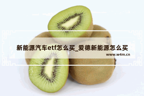 新能源汽车etf怎么买_爱德新能源怎么买