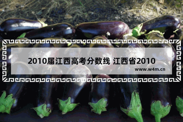 2010届江西高考分数线 江西省2010高考分数线