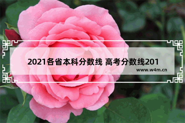 2021各省本科分数线 高考分数线2018相片