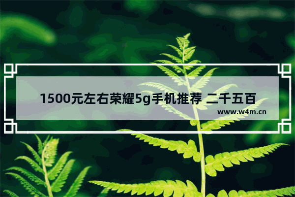 1500元左右荣耀5g手机推荐 二千五百元左右5g手机推荐