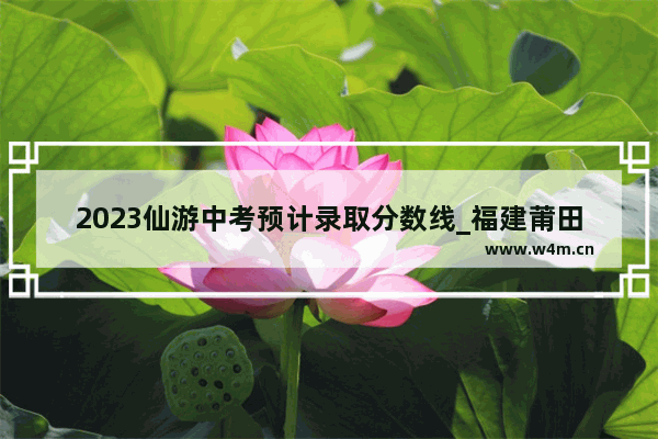 2023仙游中考预计录取分数线_福建莆田2010年高考理科状元榜总分是多少分