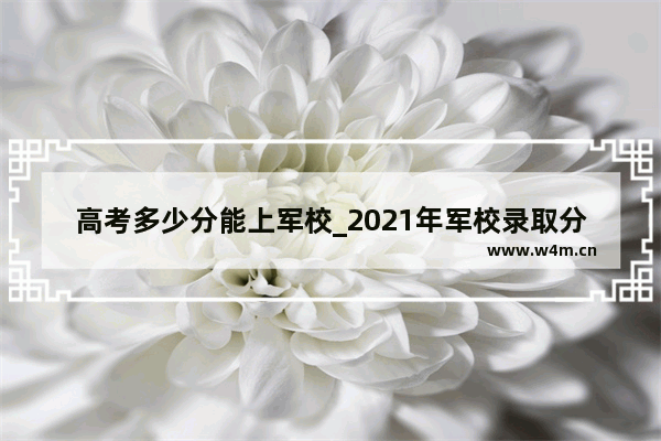 高考多少分能上军校_2021年军校录取分数是多少