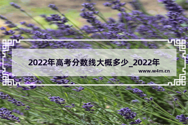 2022年高考分数线大概多少_2022年高考大概是多少分