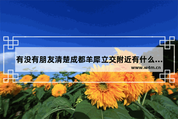 有没有朋友清楚成都羊犀立交附近有什么好吃的不？坐等回答_重庆到成都自驾游路线