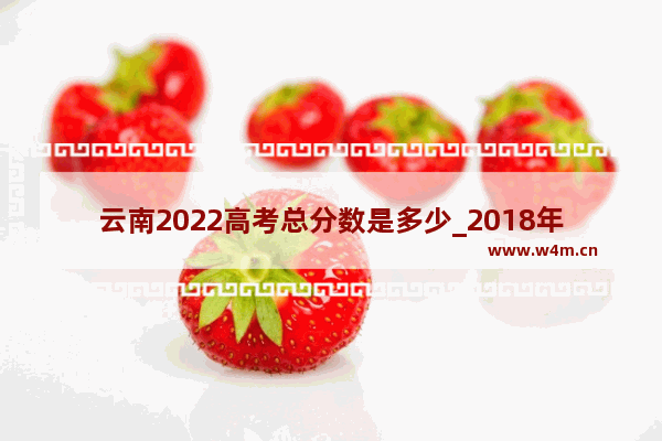 云南2022高考总分数是多少_2018年云南高考录取分数线