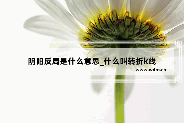 阴阳反局是什么意思_什么叫转折k线