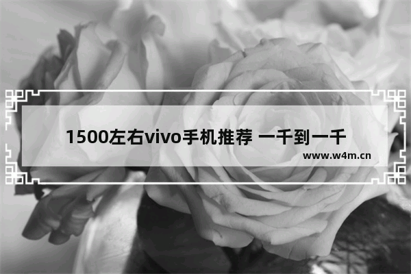 1500左右vivo手机推荐 一千到一千五左右手机推荐