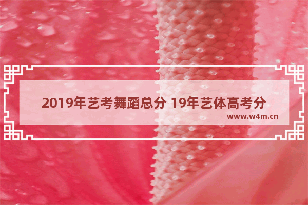 2019年艺考舞蹈总分 19年艺体高考分数线