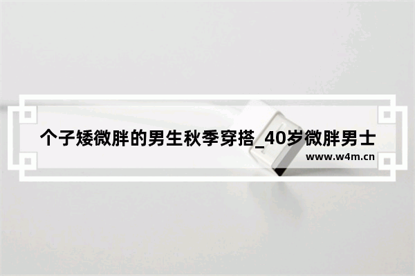 个子矮微胖的男生秋季穿搭_40岁微胖男士冬季穿搭