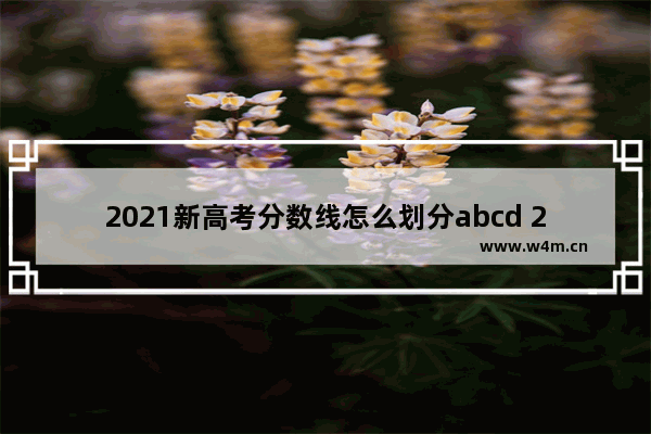 2021新高考分数线怎么划分abcd 2021年高考分数线12