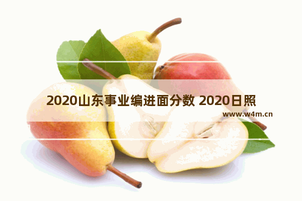 2020山东事业编进面分数 2020日照高考分数线