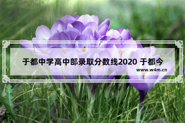 于都中学高中部录取分数线2020 于都今年高考分数线多少