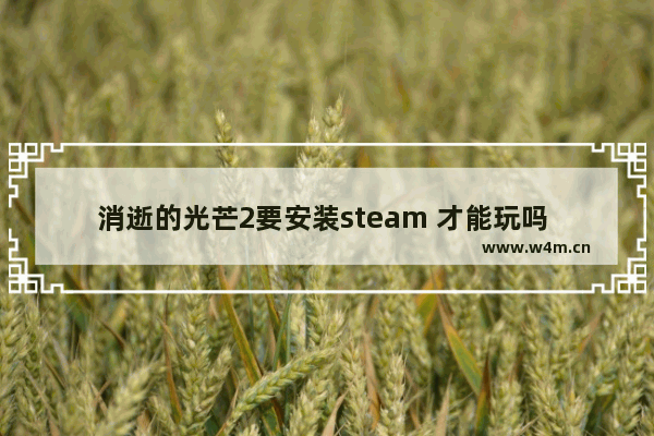 消逝的光芒2要安装steam 才能玩吗 steam免费游戏推荐生存丧尸