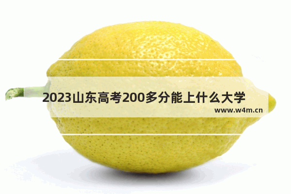 2023山东高考200多分能上什么大学 山东省高考分数线大专