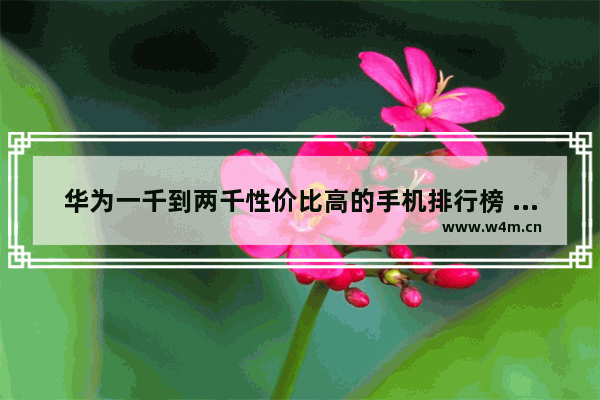 华为一千到两千性价比高的手机排行榜 华为手机两千五左右手机推荐