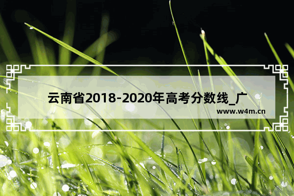 云南省2018-2020年高考分数线_广西航天大学2018录取分数线