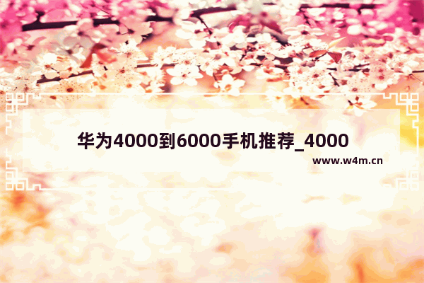 华为4000到6000手机推荐_4000左右的华为手机打游戏流畅