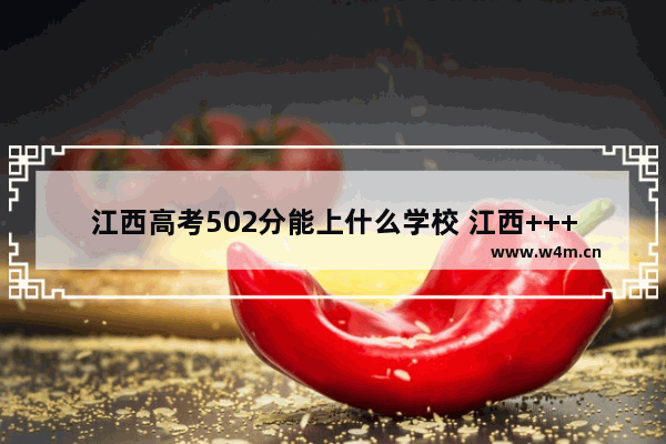 江西高考502分能上什么学校 江西++++分数线法学