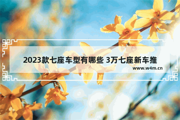 2023款七座车型有哪些 3万七座新车推荐车型有哪些