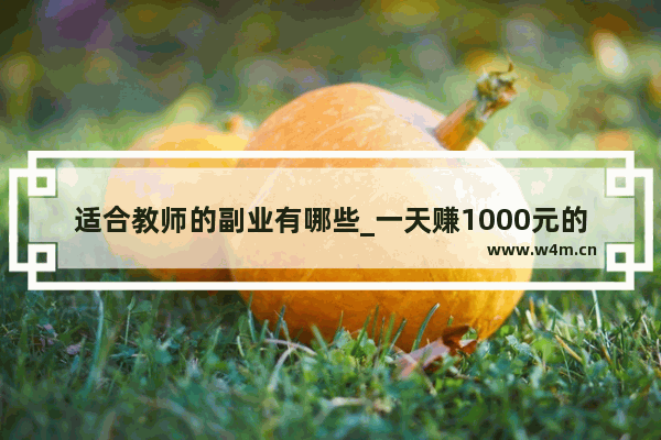 适合教师的副业有哪些_一天赚1000元的游戏推荐