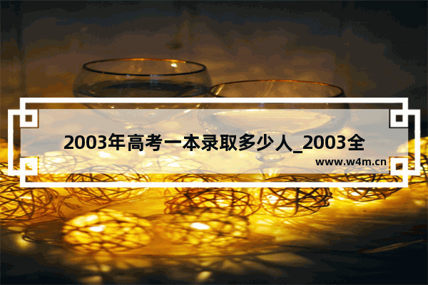 2003年高考一本录取多少人_2003全国各省高考人数