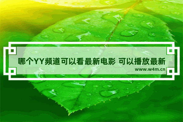 哪个YY频道可以看最新电影 可以播放最新电影吗