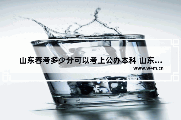 山东春考多少分可以考上公办本科 山东各学校春季高考分数线