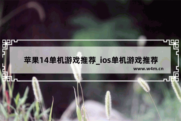 苹果14单机游戏推荐_ios单机游戏推荐