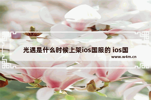 光遇是什么时候上架ios国服的 ios国服游戏推荐女