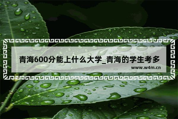 青海600分能上什么大学_青海的学生考多少分才能进清华大学