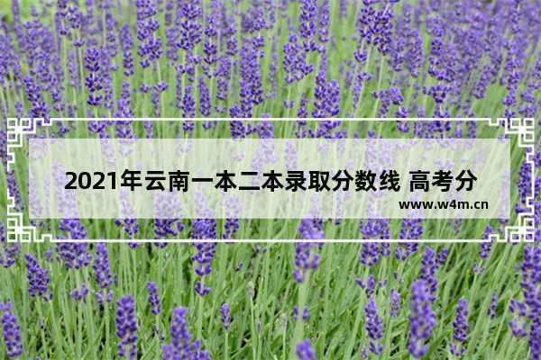 2021年云南一本二本录取分数线 高考分数线2021云南省