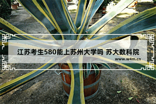 江苏考生580能上苏州大学吗 苏大数科院高考分数线