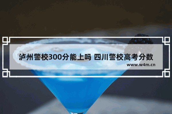 泸州警校300分能上吗 四川警校高考分数线