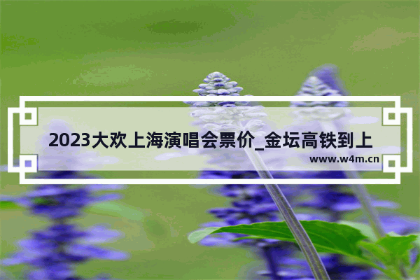 2023大欢上海演唱会票价_金坛高铁到上海票价