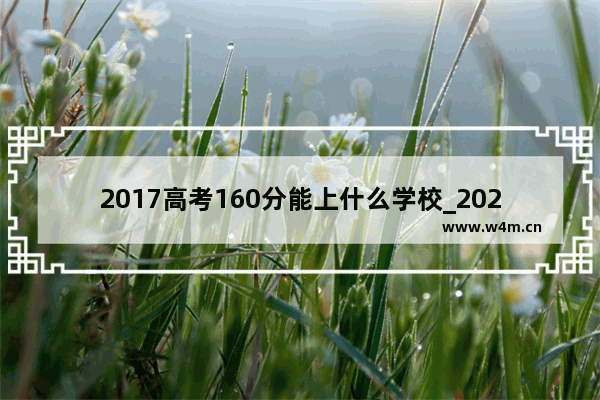 2017高考160分能上什么学校_2020郑州高考录取分数线