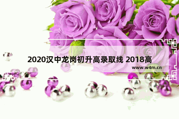 2020汉中龙岗初升高录取线 2018高考分数线镇巴县