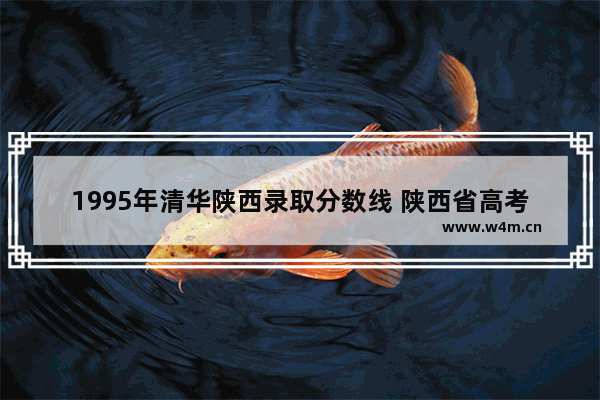 1995年清华陕西录取分数线 陕西省高考分数线1995