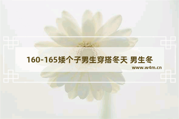 160-165矮个子男生穿搭冬天 男生冬季穿搭内搭