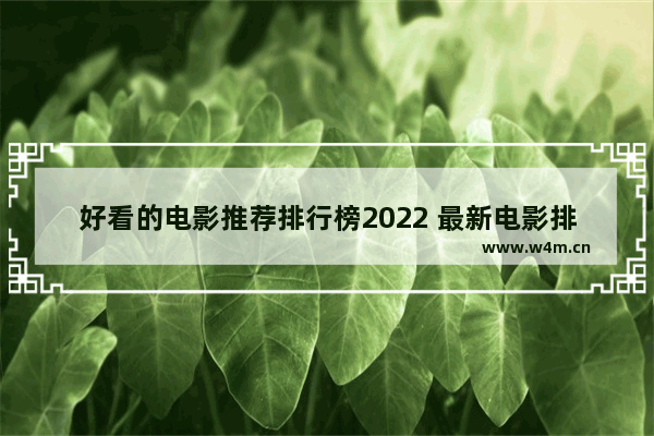 好看的电影推荐排行榜2022 最新电影排行有哪些名字和电影一样