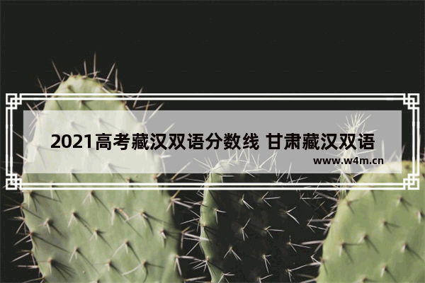 2021高考藏汉双语分数线 甘肃藏汉双语高考分数线